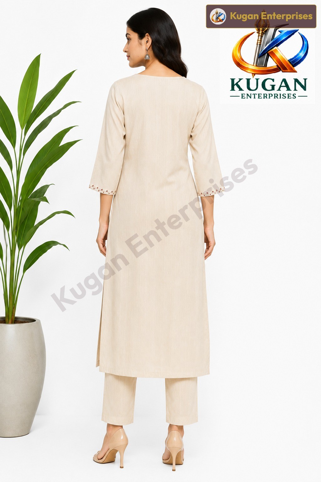 Ivory Grace Embroidered Kurta