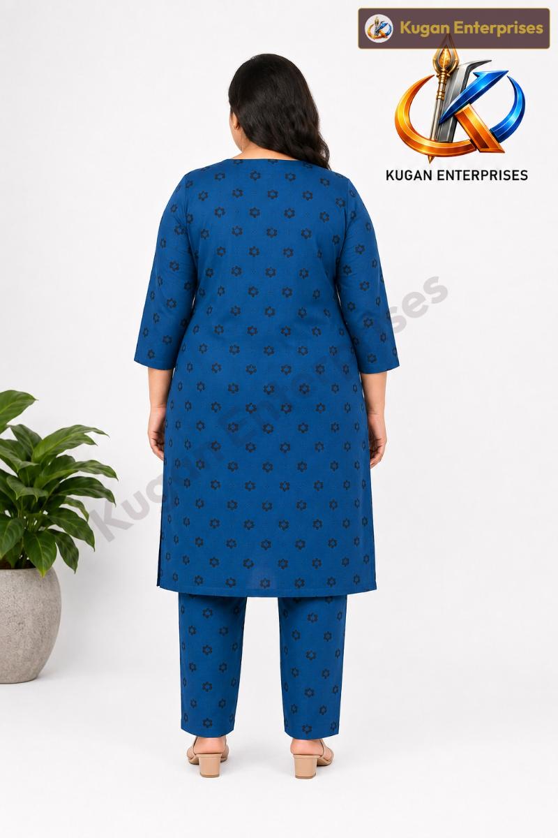 Petrol Blue Everyday Comfort Kurta Set