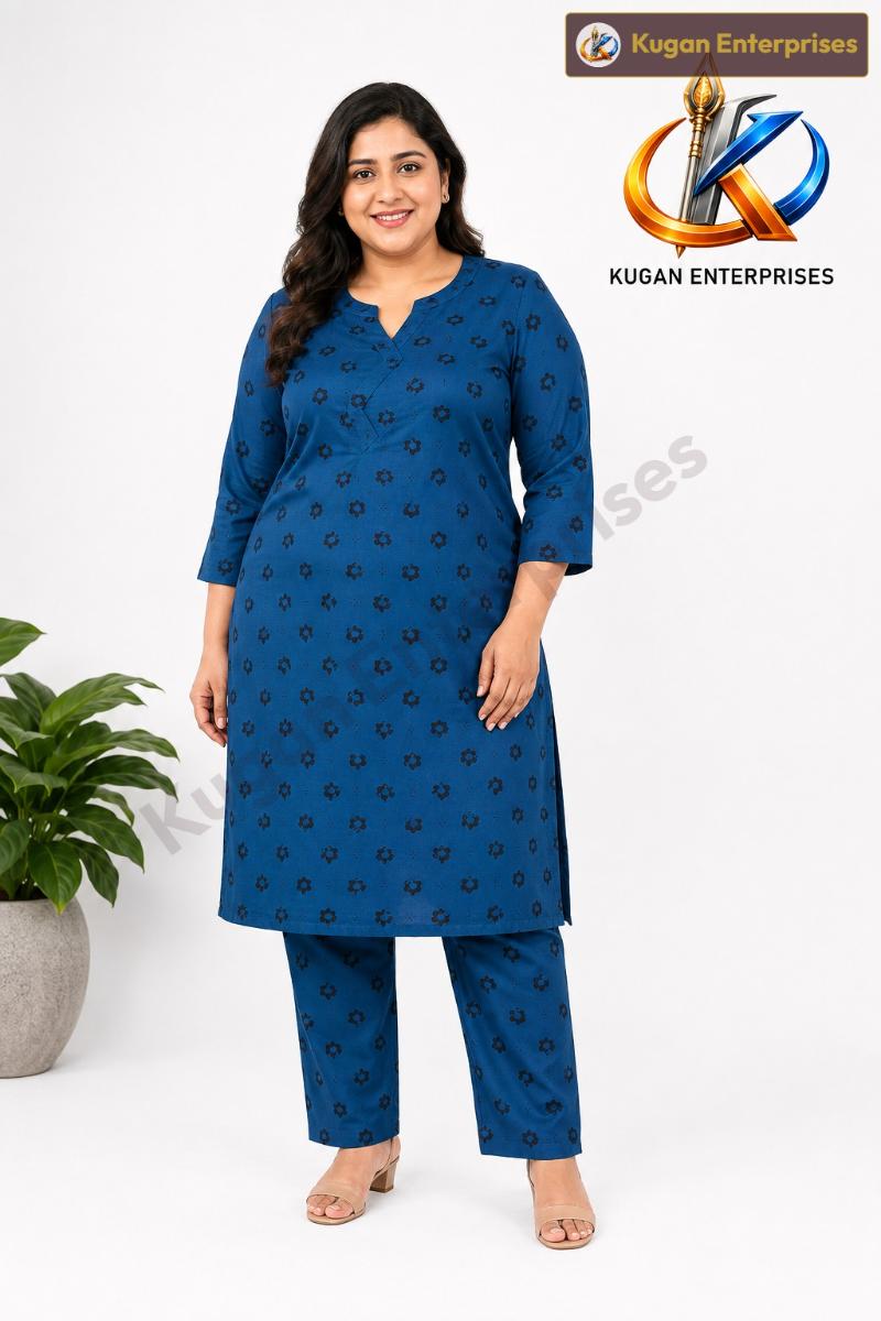 Petrol Blue Everyday Comfort Kurta Set